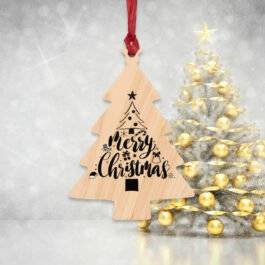 Merry christmas Wooden Ornaments